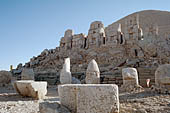 Nemrut Dagi Milli Parki, the tomb of King  Antiochos I, east terrace 